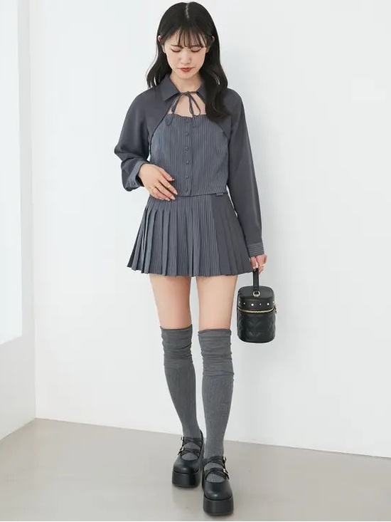 Majestic Legon Dresses & Skirts - Majestic Legon Japan Wrinkle Mini Skirt